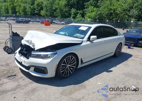 2019 BMW 740I z USA, uszkodzony, nr VIN WBA7E2C59KB217232